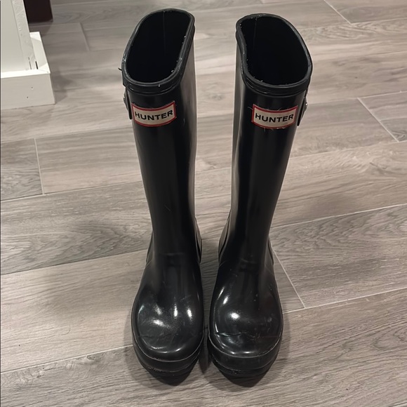 Hunter Other - Hunter Black Rain Boots Size 4